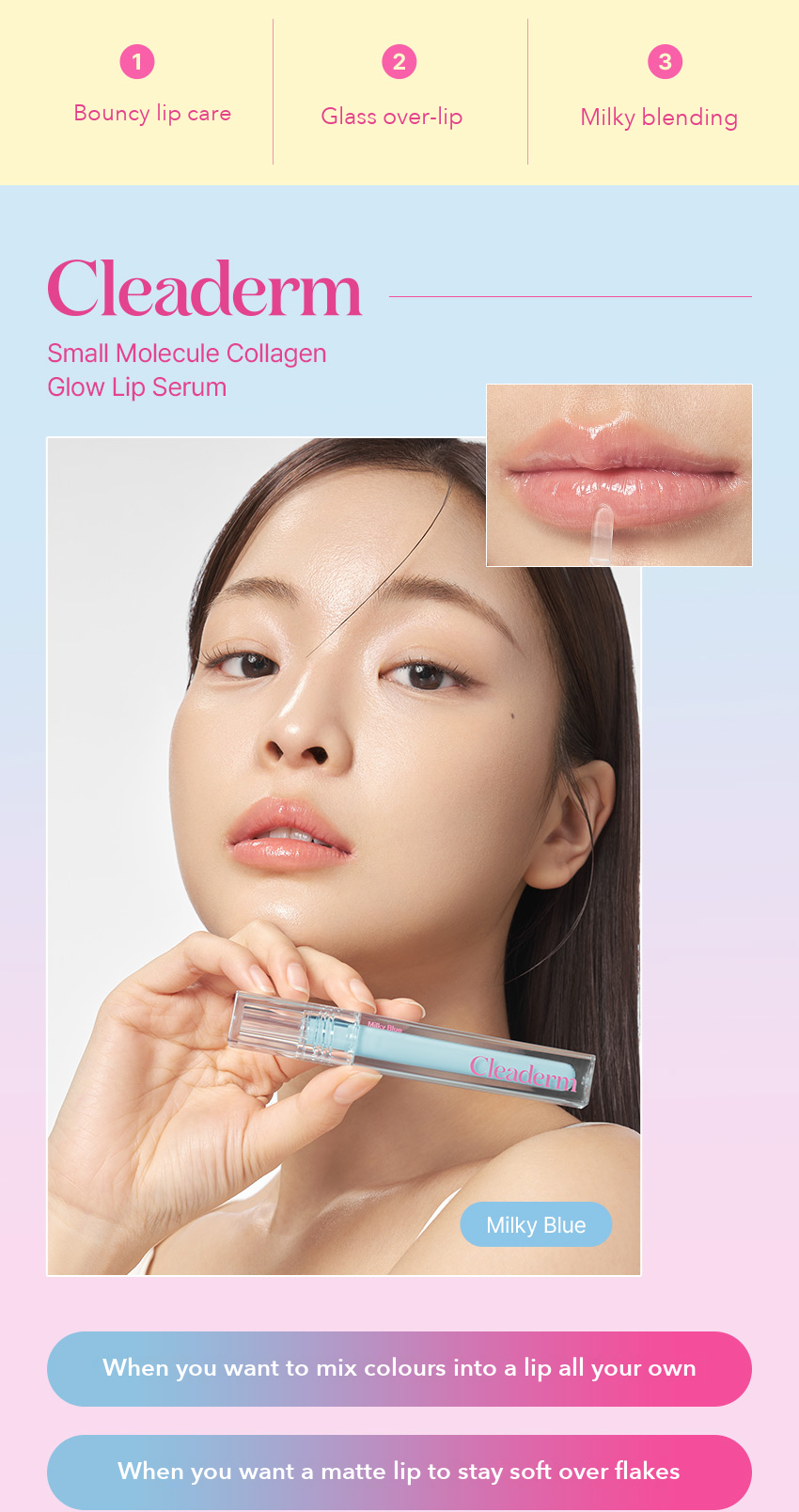 Cleaderm Glow Lip Serum detail 02