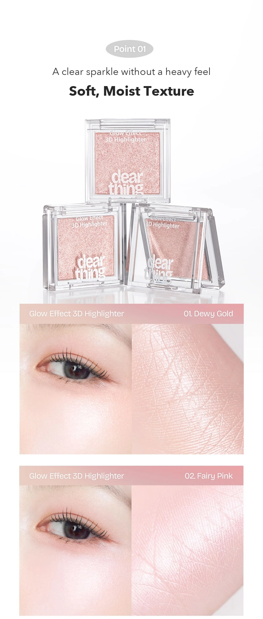 MILKTOUCH Dear Thing Glow Effect 3D Highlighter detail 04