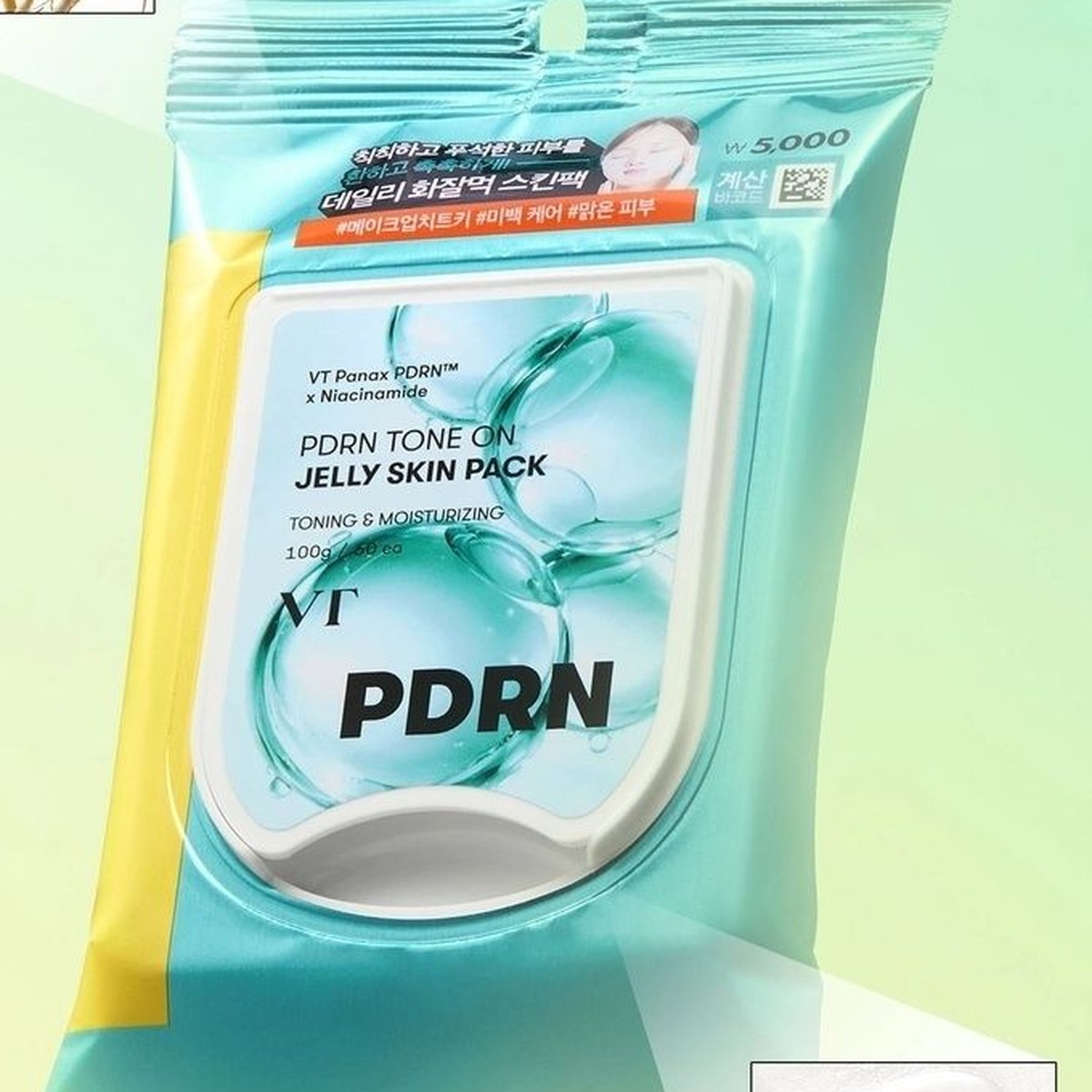 VT PDRN Tone On Jelly Skin Pack (60 Sheets)
