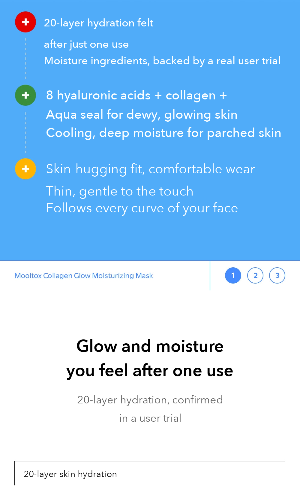 MEDIPEEL Mooltox Collagen Glow Moisturizing Mask 30ml detail 02