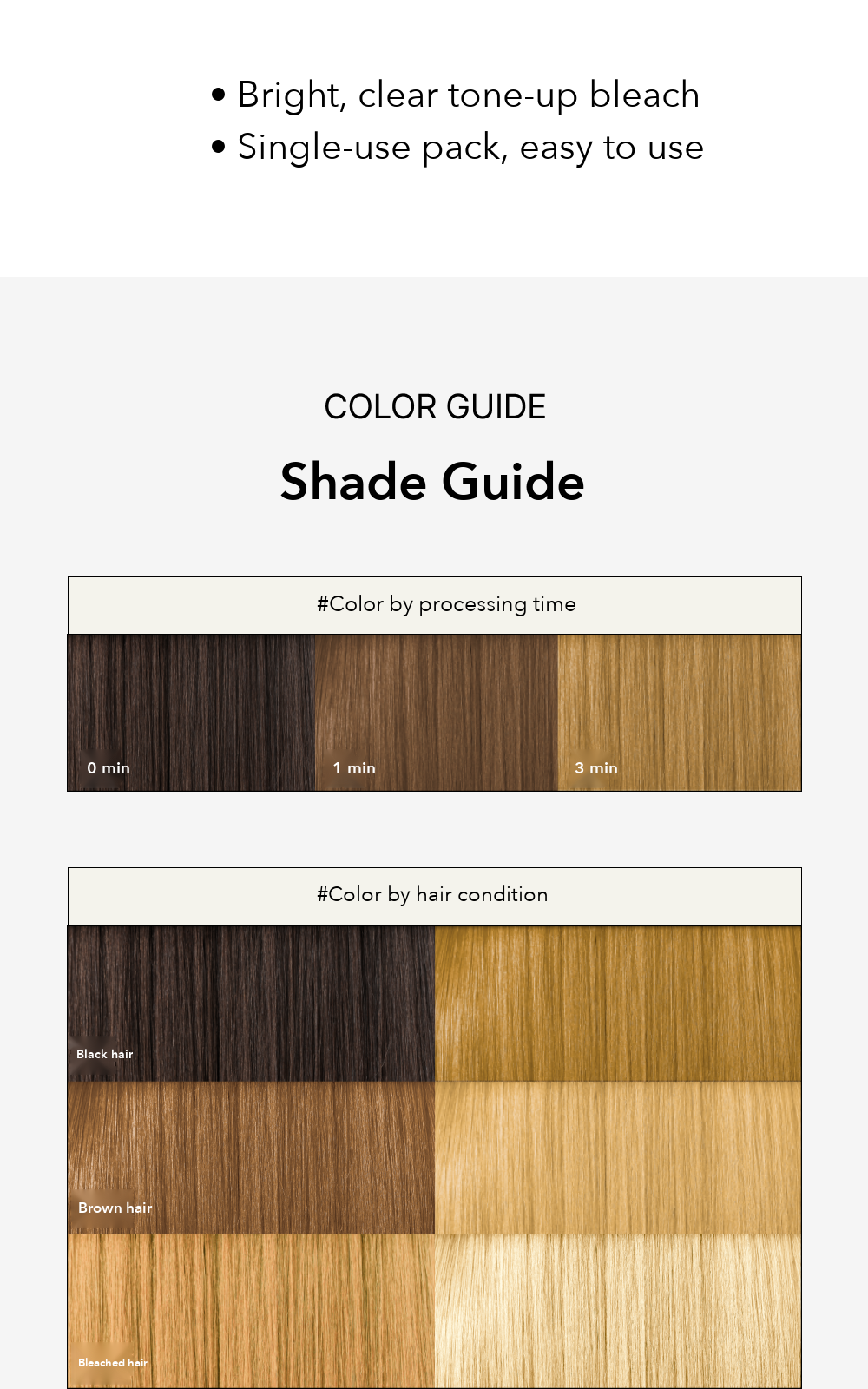 Entropy Color Changer Bleaching Kit shade guide