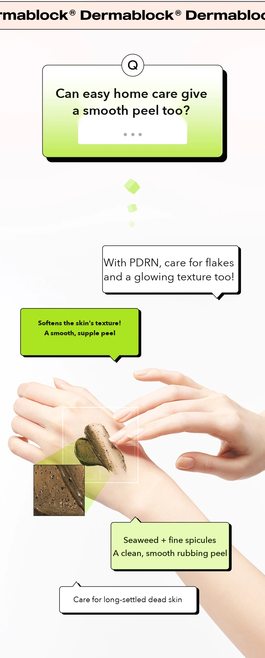 DERMABLOCK PDRN Seaweed Peel detail 01
