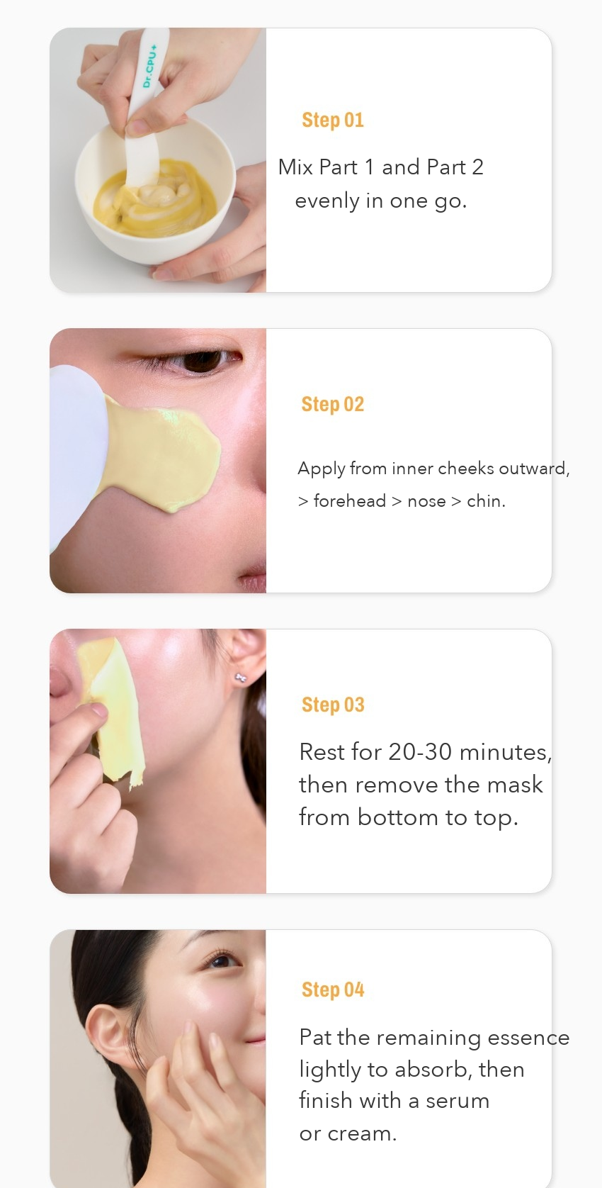 Dr.CPU+ Vitality Glow Cream Modeling Mask detail 6