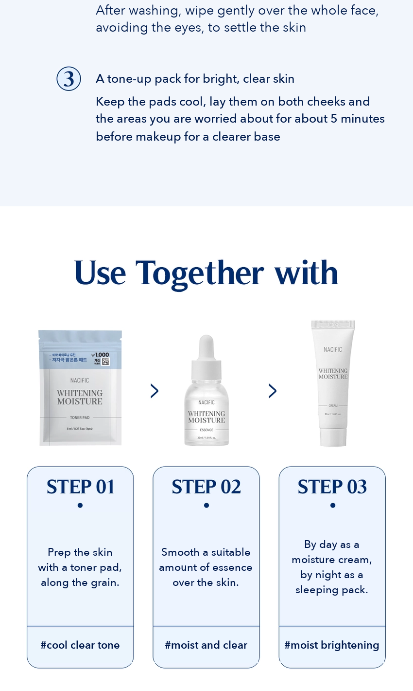 NACIFIC Whitening Moisture Toner Pad detail 8