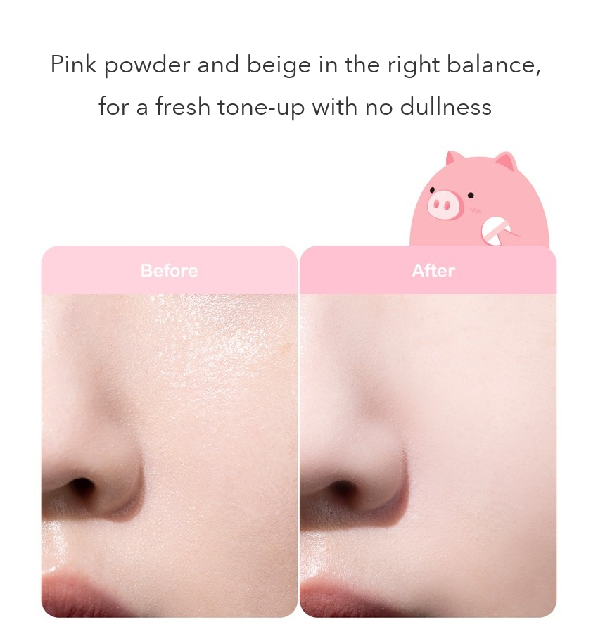 Mifactory Oil-Out Finish Powder Pact Pink Beige detail 3