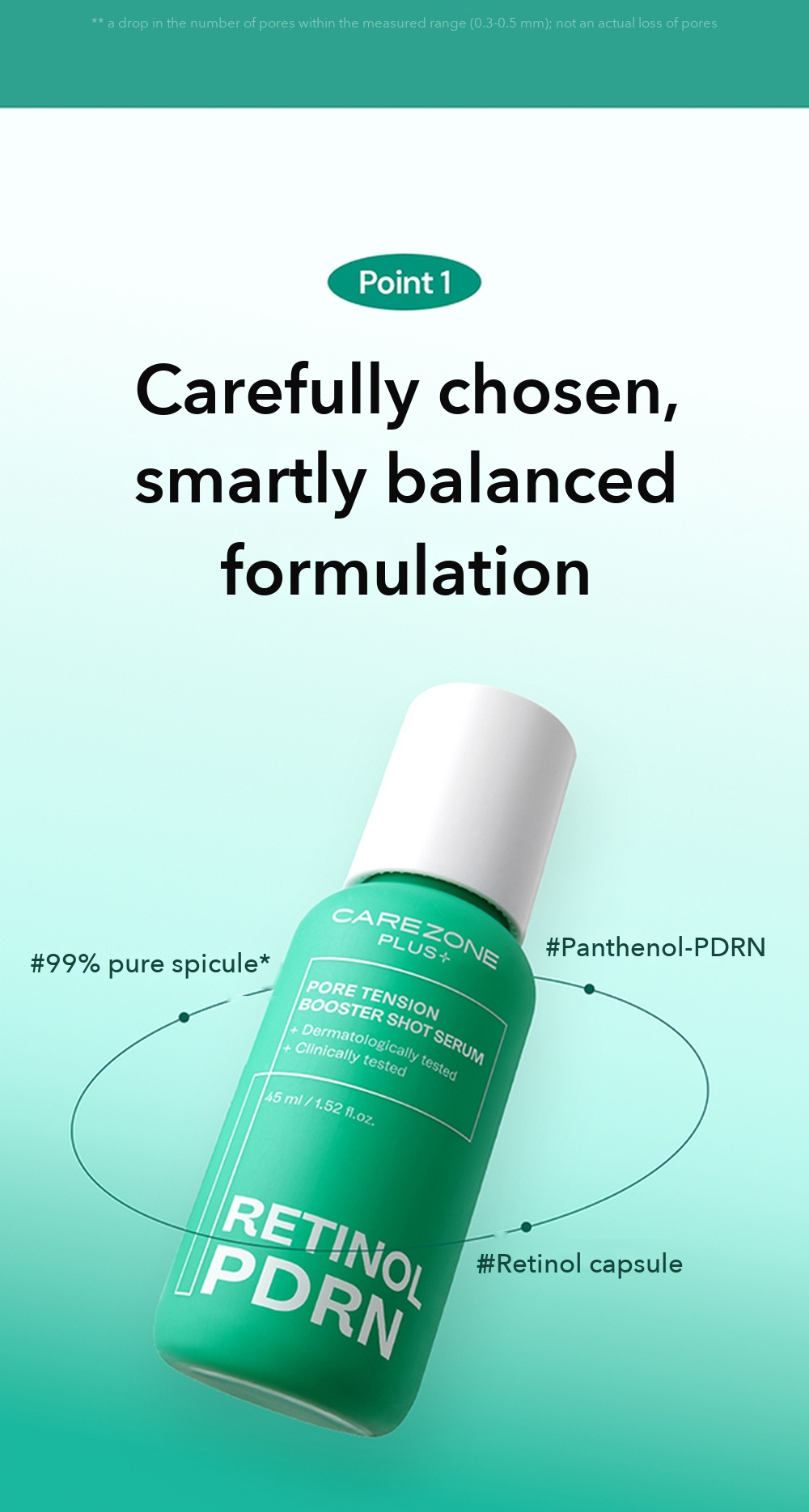 CAREZONE PLUS+ Pore Tension Booster Shot Serum detail 02