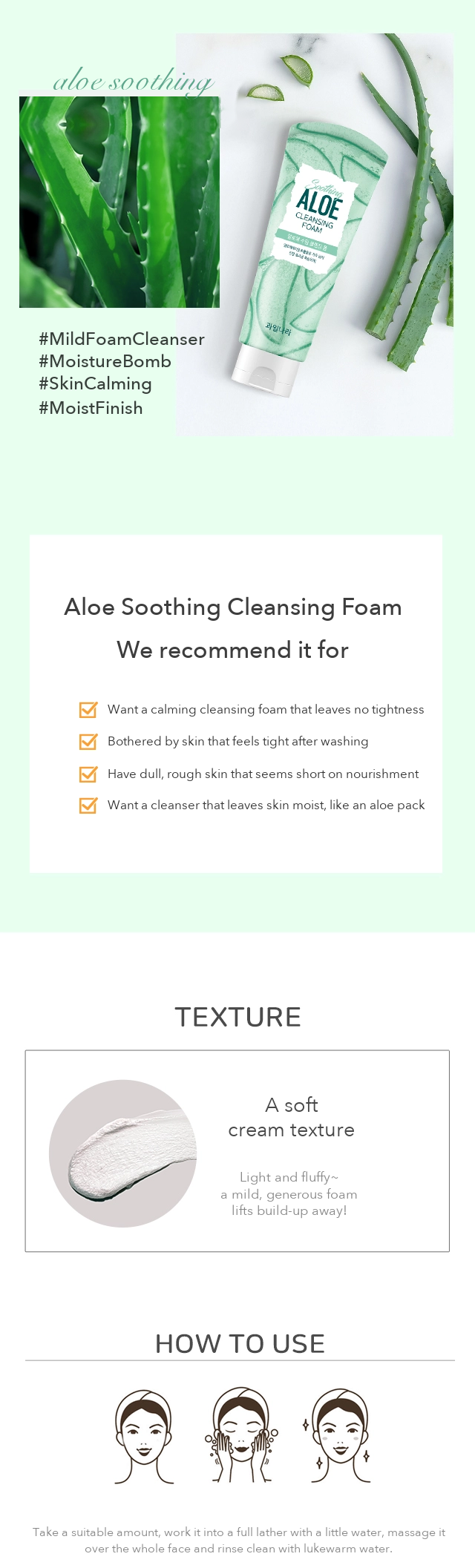 Fruits Nara Aloe Soothing Cleansing Foam detail 03