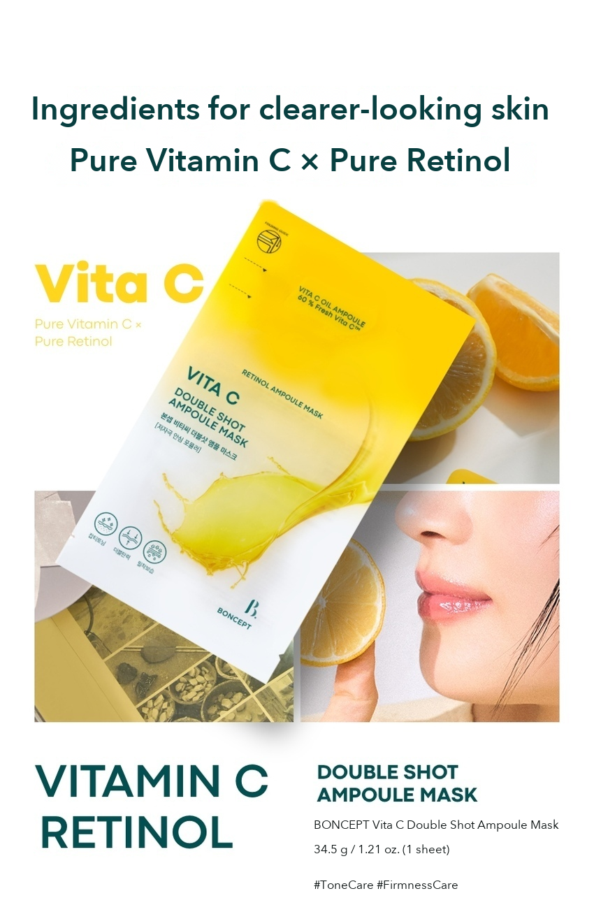 BONCEPT Vita C Double Shot Ampoule Mask detail 04
