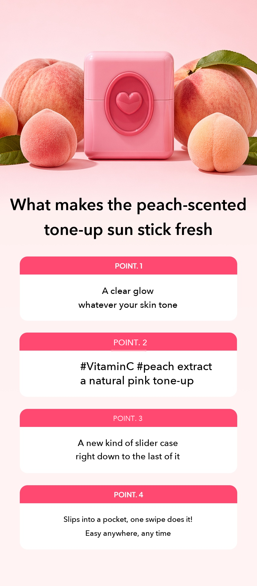 MOMMY CARE Peach Tone-Up Sun Stick detail 06