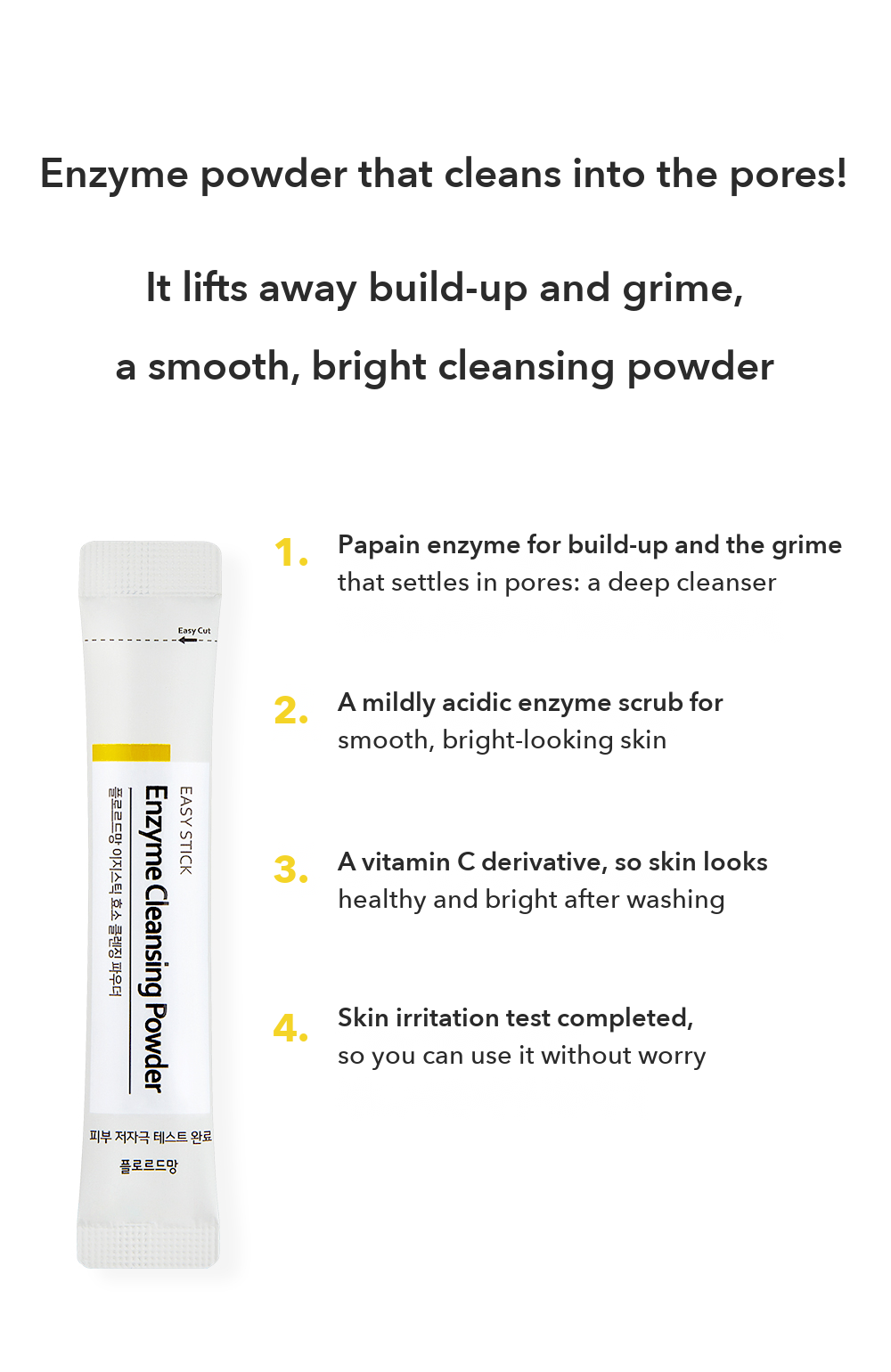 FLORdeMAN Easy Stick Enzyme Cleansing Powder detail 2
