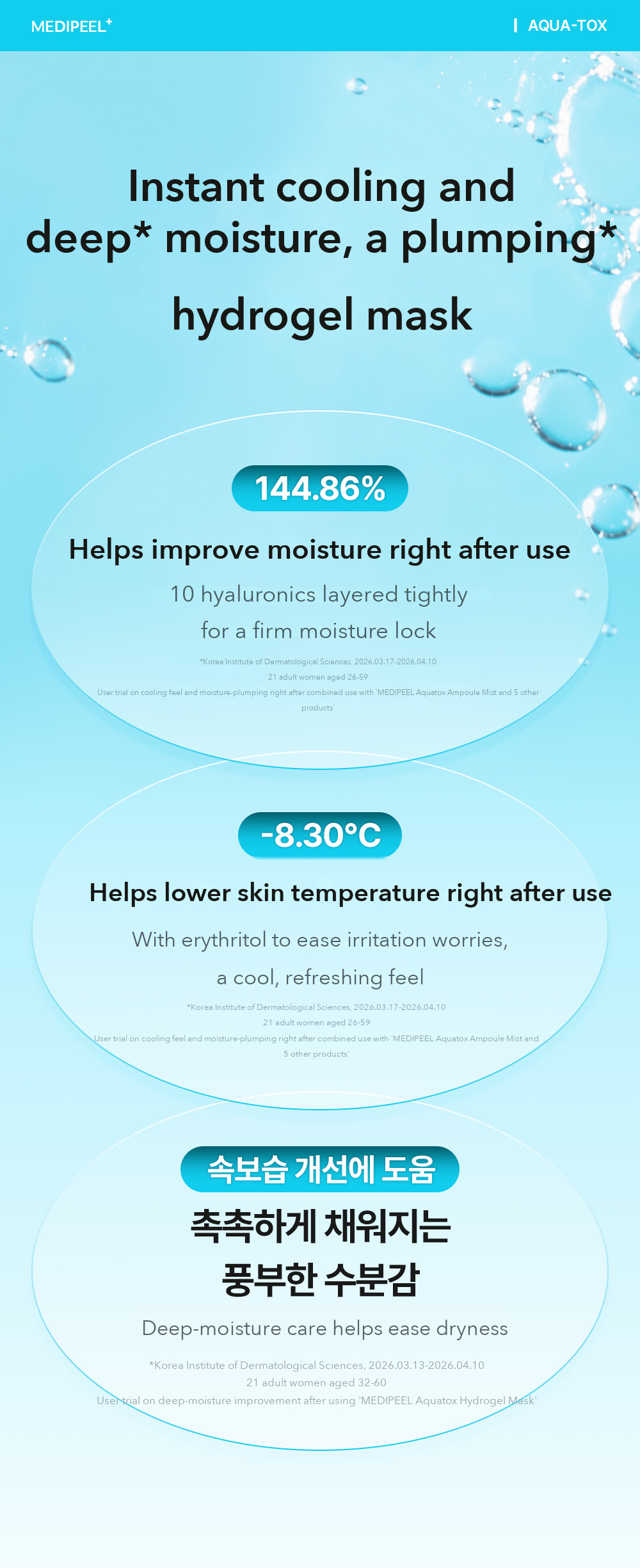 MEDIPEEL Aqua-Tox Hydrogel Mask 33g detail 02