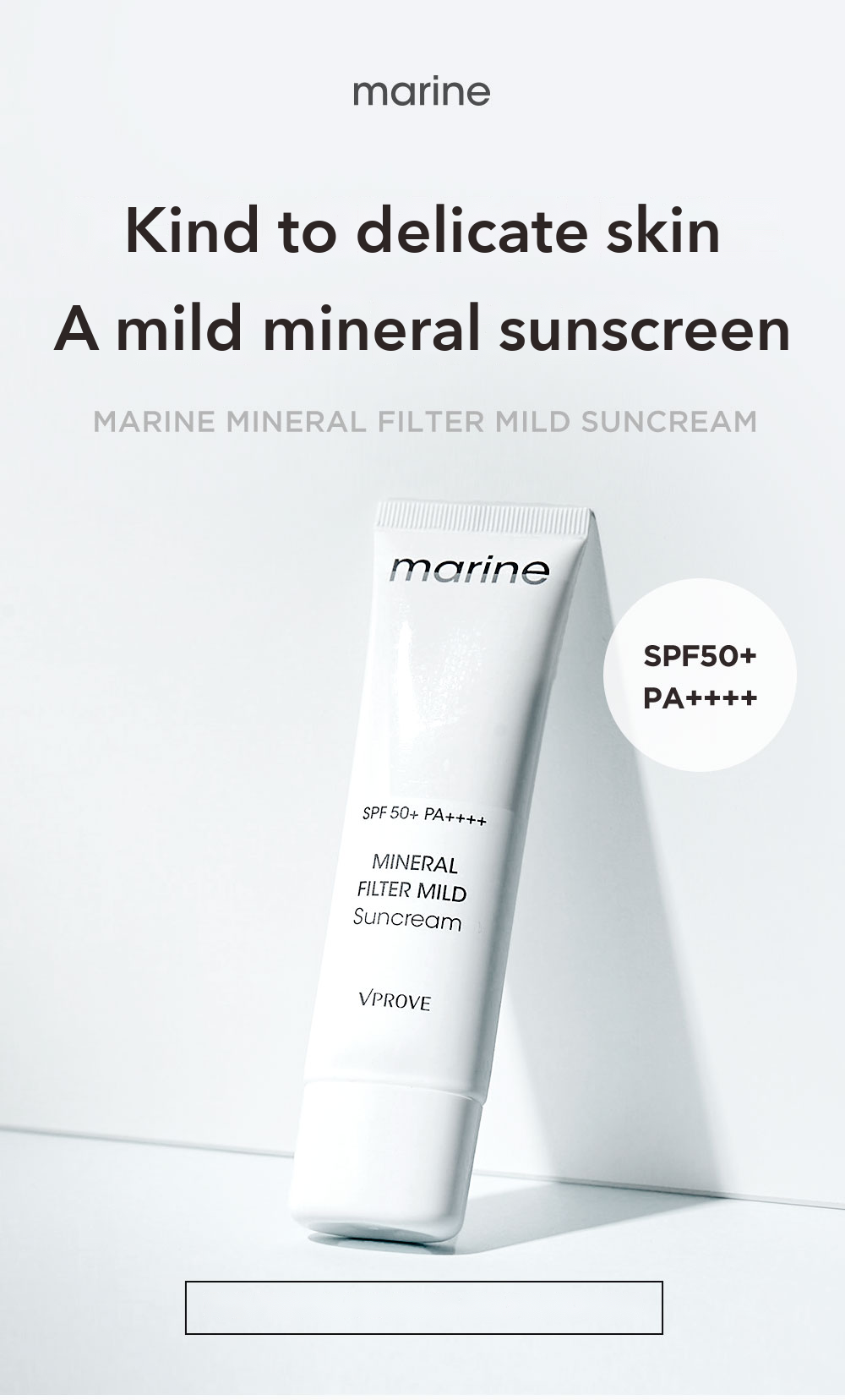 VPROVE Marine Mineral Mild Sun Cream detail 01