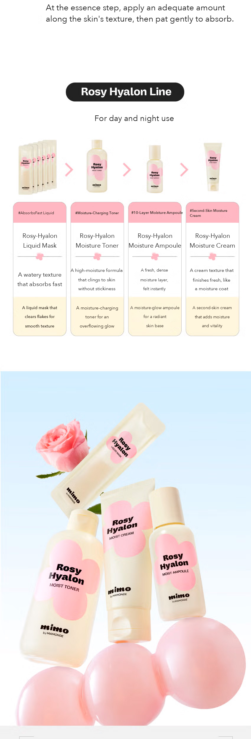 MIMO by MAMONDE Rosy-Hyalon Moisture Ampoule detail 13
