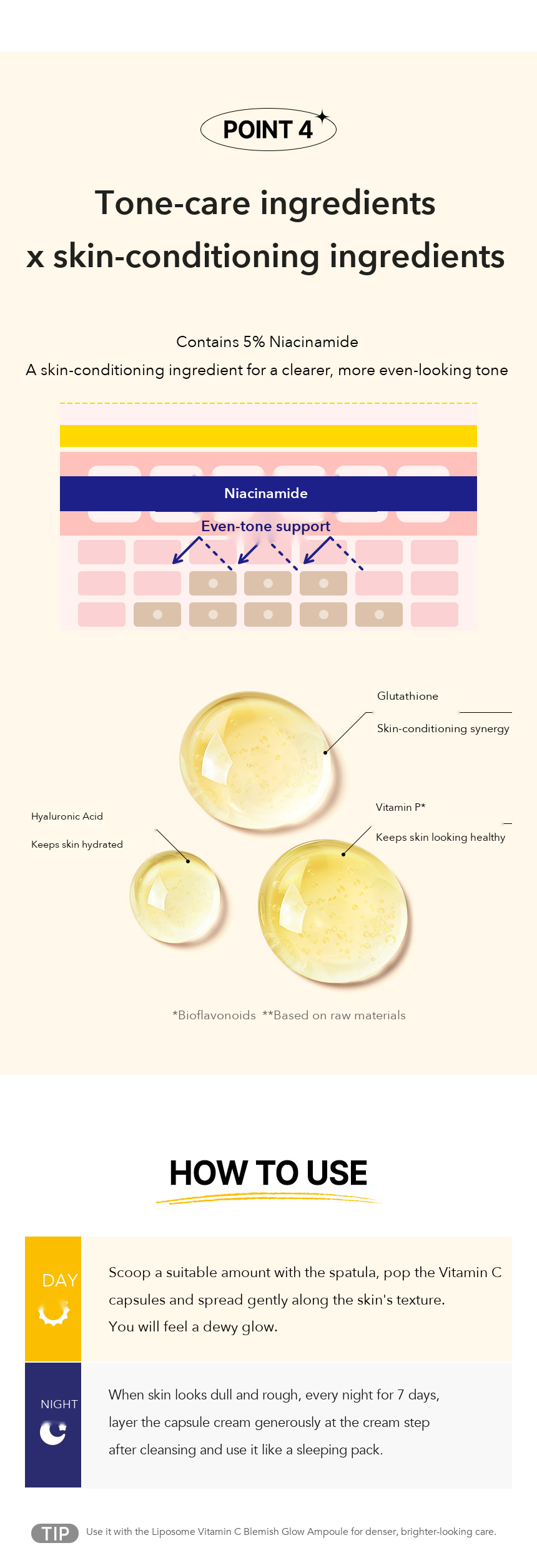 CLEADERM Liposome Vitamin C Capsule Cream how to use
