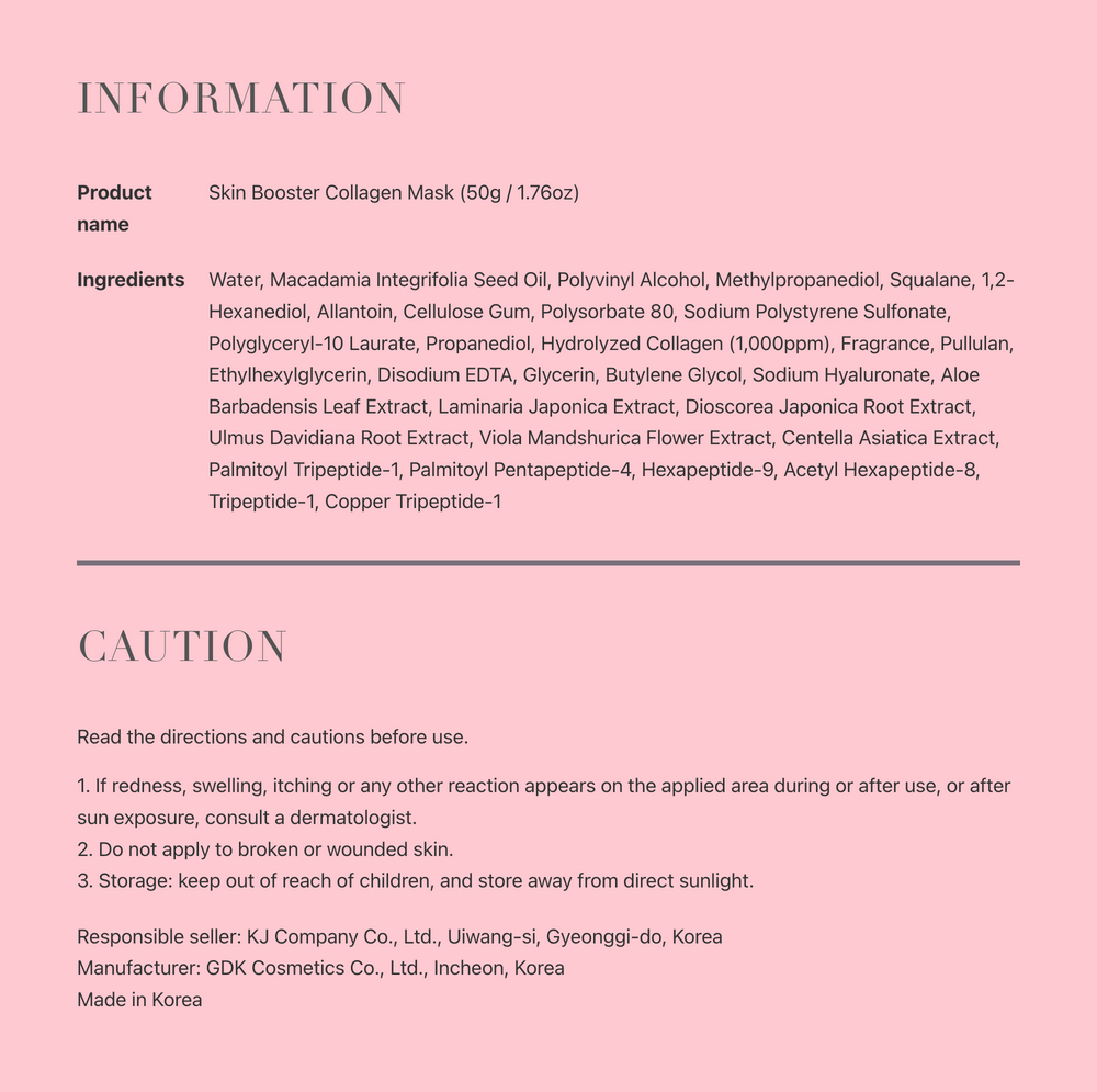 Skin Booster Collagen Mask detail 32