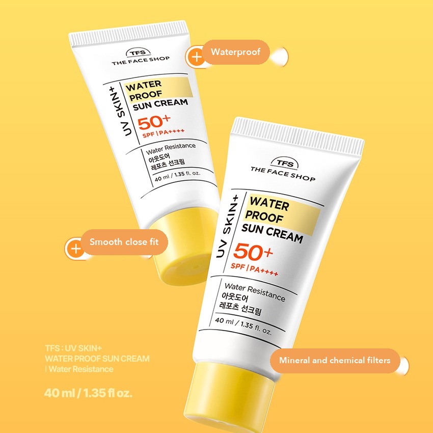 THE FACE SHOP UV Skin Plus Waterproof Sun Cream 40ml