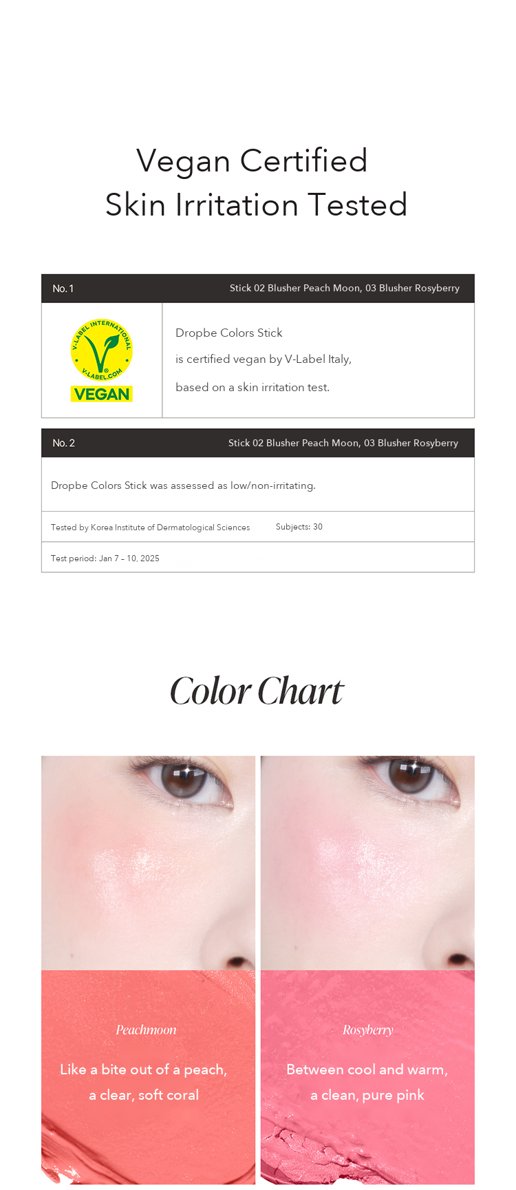 Dropbe Colors Blusher Stick detail 5