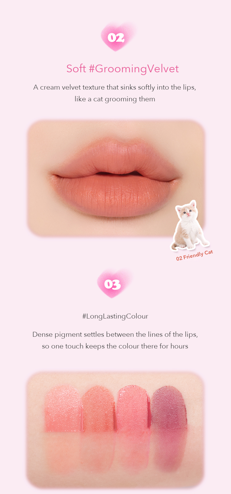 COCOGAGA Grooming Velvet Tint UNIS Elysia PICK detail 3