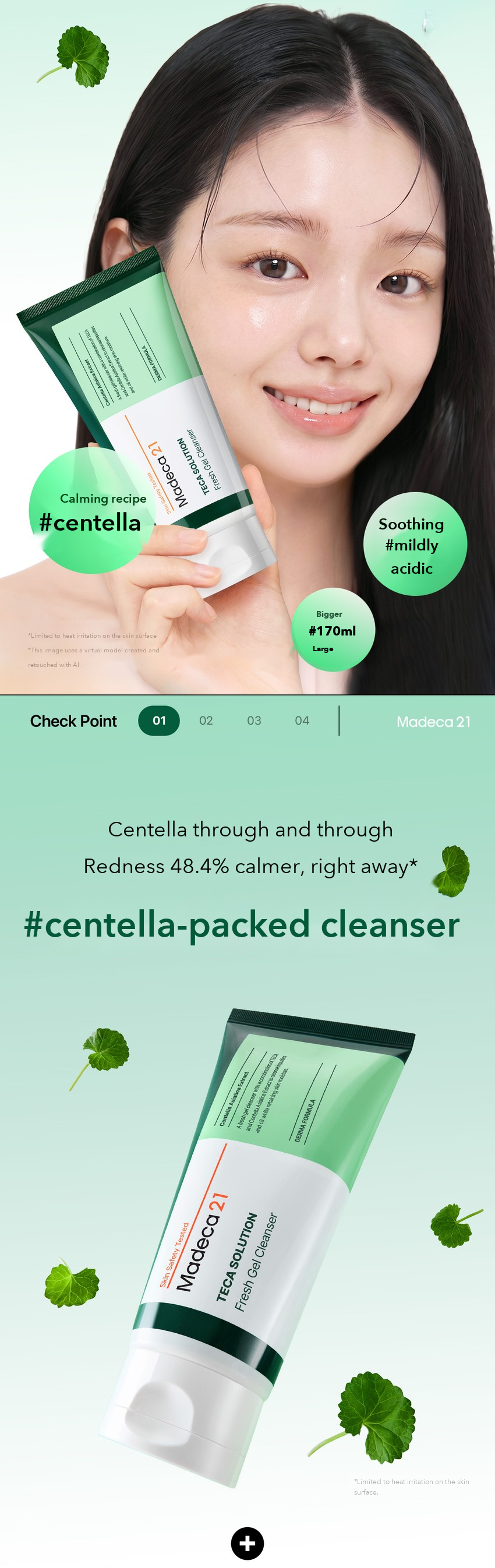 Madeca21 TECA Solution Fresh Gel Cleanser detail 02