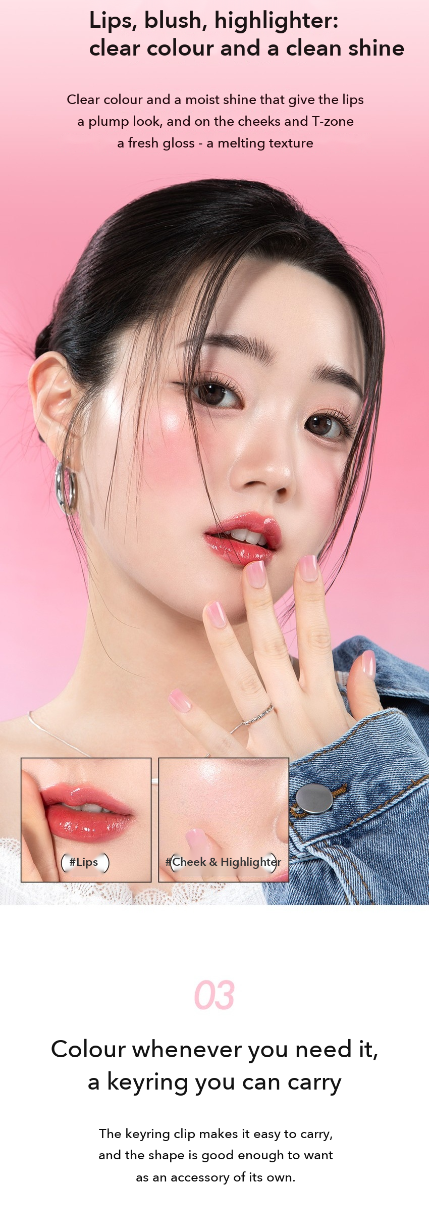 MERZY Let's Wearing Lip & Cheek Keyring detail 07