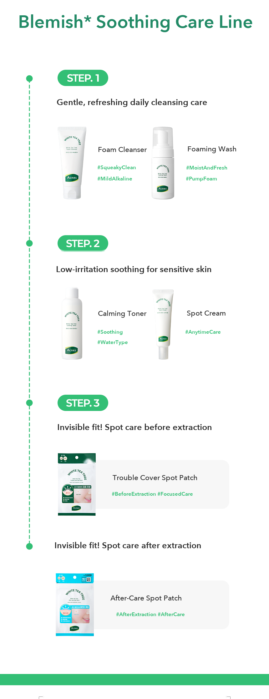 ACNES White Tea Tree Foam Cleanser 100ml detail 12