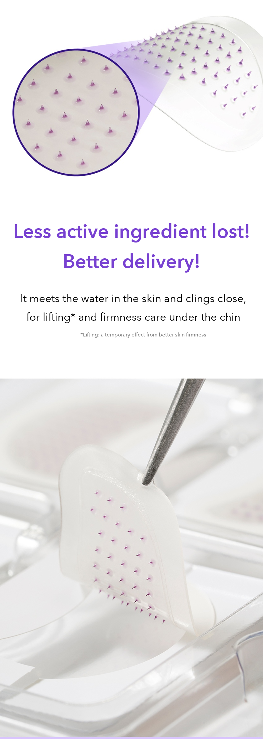 DERMAFIRM Peptide Exosome Lifting Patch detail 06