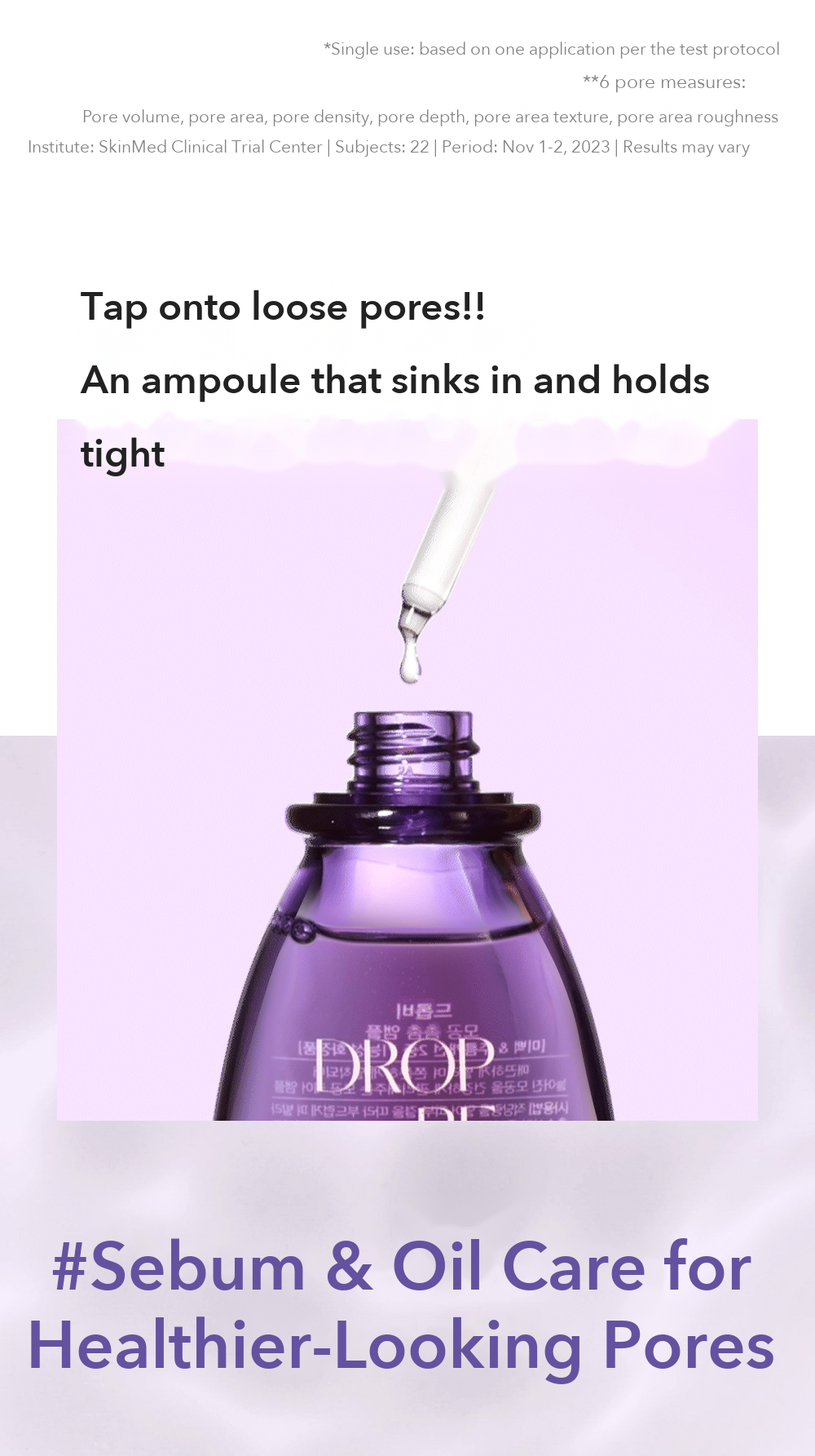 DROP BE Pore Tightening Ampoule detail 8