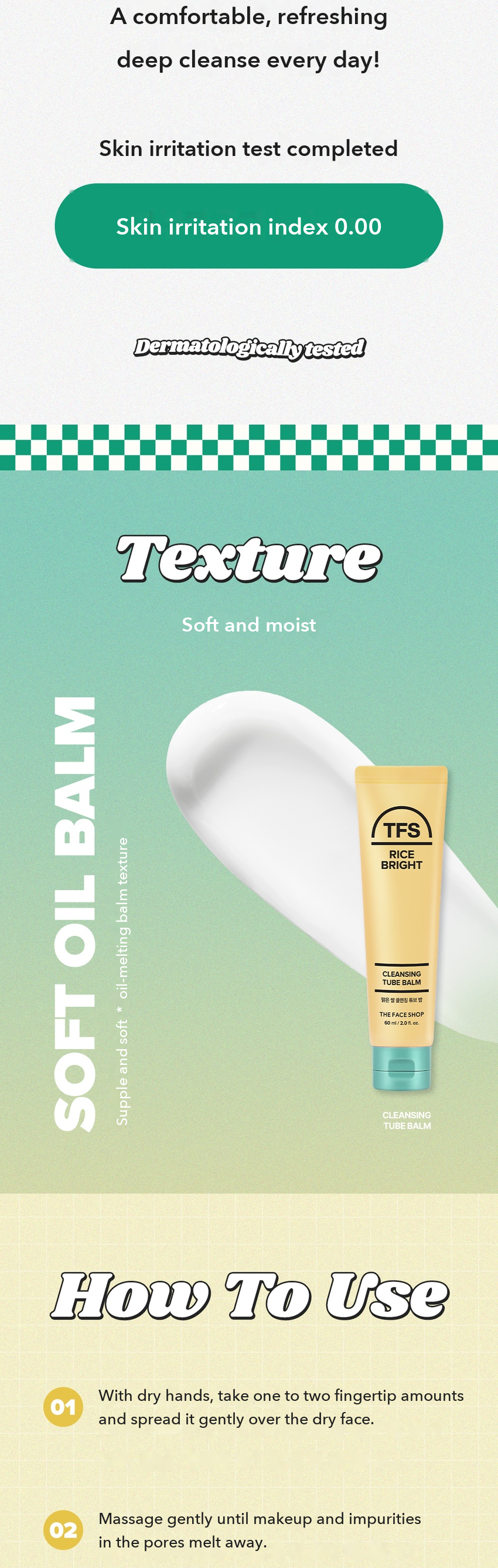 THE FACE SHOP Rice Water Cleansing Tube Balm detail 8