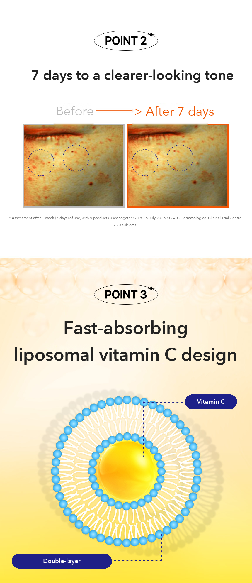 CLEADERM Liposome Vitamin C Blemish Glow Mask detail 05