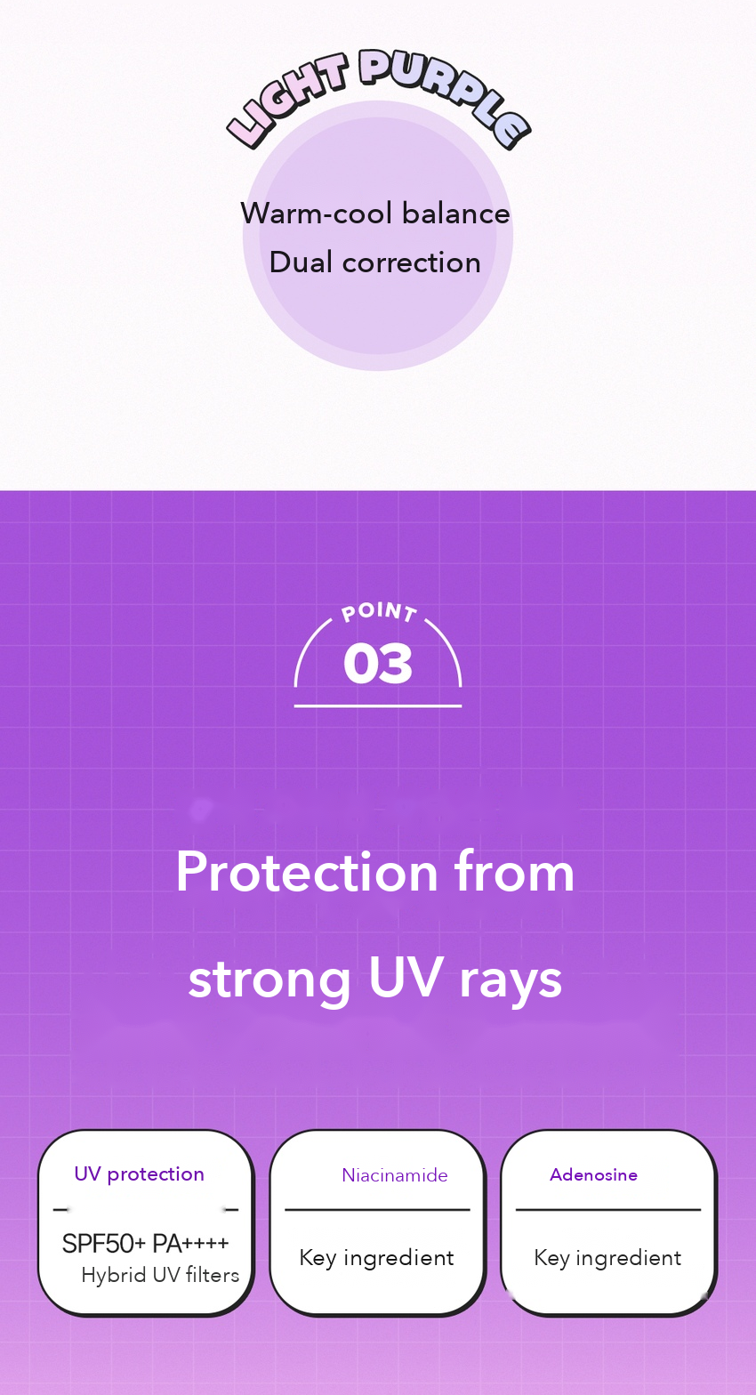 THE FACE SHOP UV Skin Plus Purple Tone-Up Sun Cream 40ml detail 04