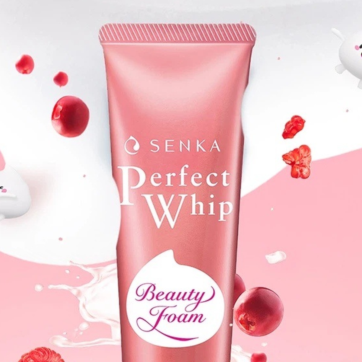 Senka Perfect Whip Cleansing Foam 50g Berry Bright