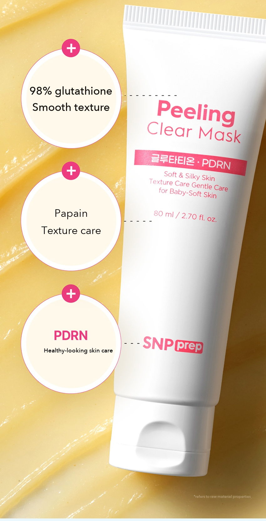 SNP PREP Peeling Clear Mask detail 4