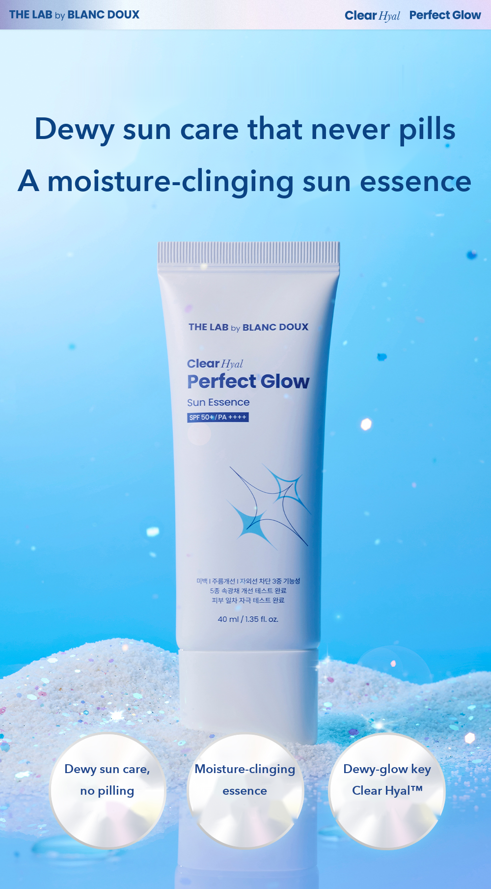 THE LAB by BLANC DOUX Clear Hyal Perfect Glow Sun Essence detail 04