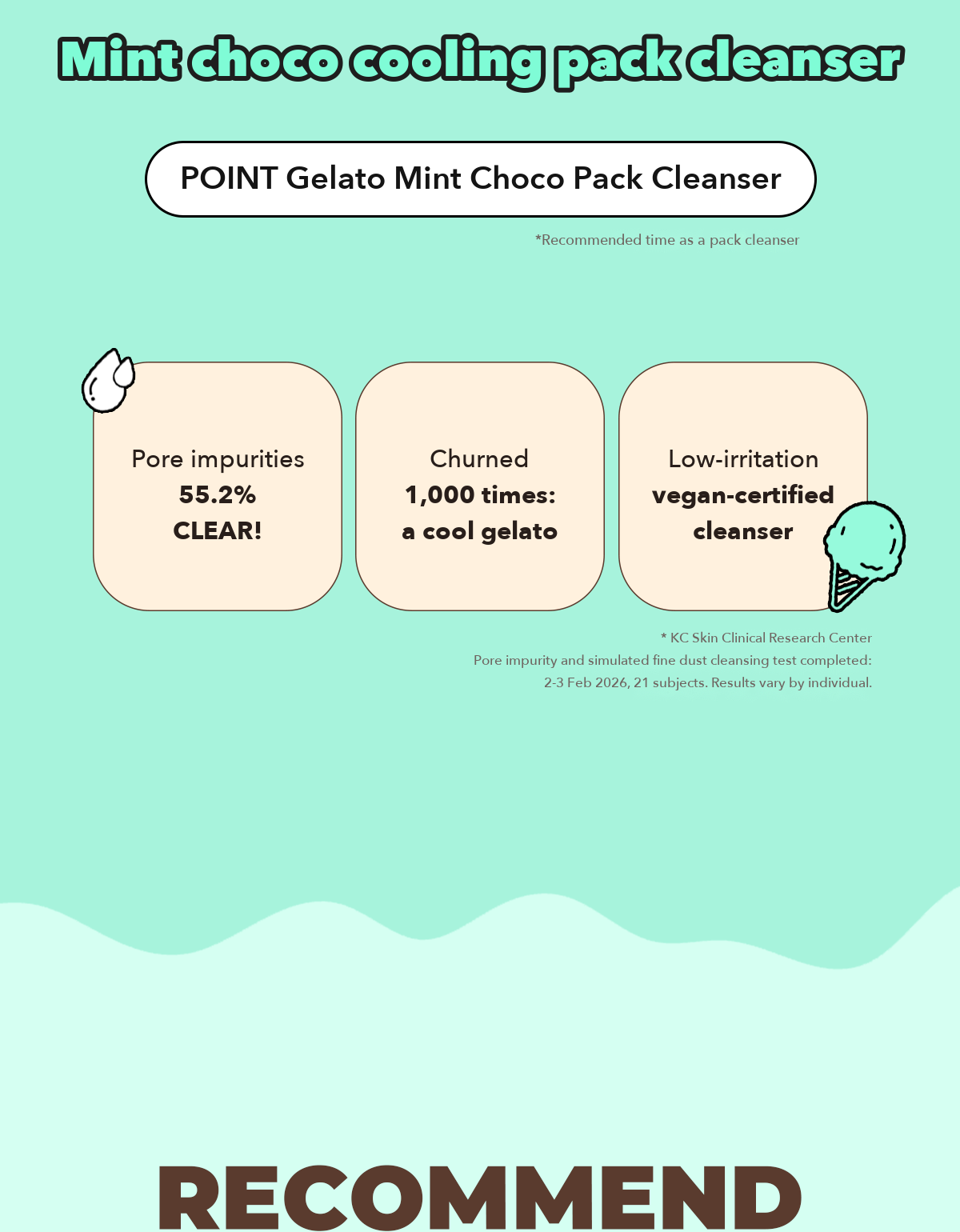 POINT Gelato Mint Choco Pack Cleanser detail 03