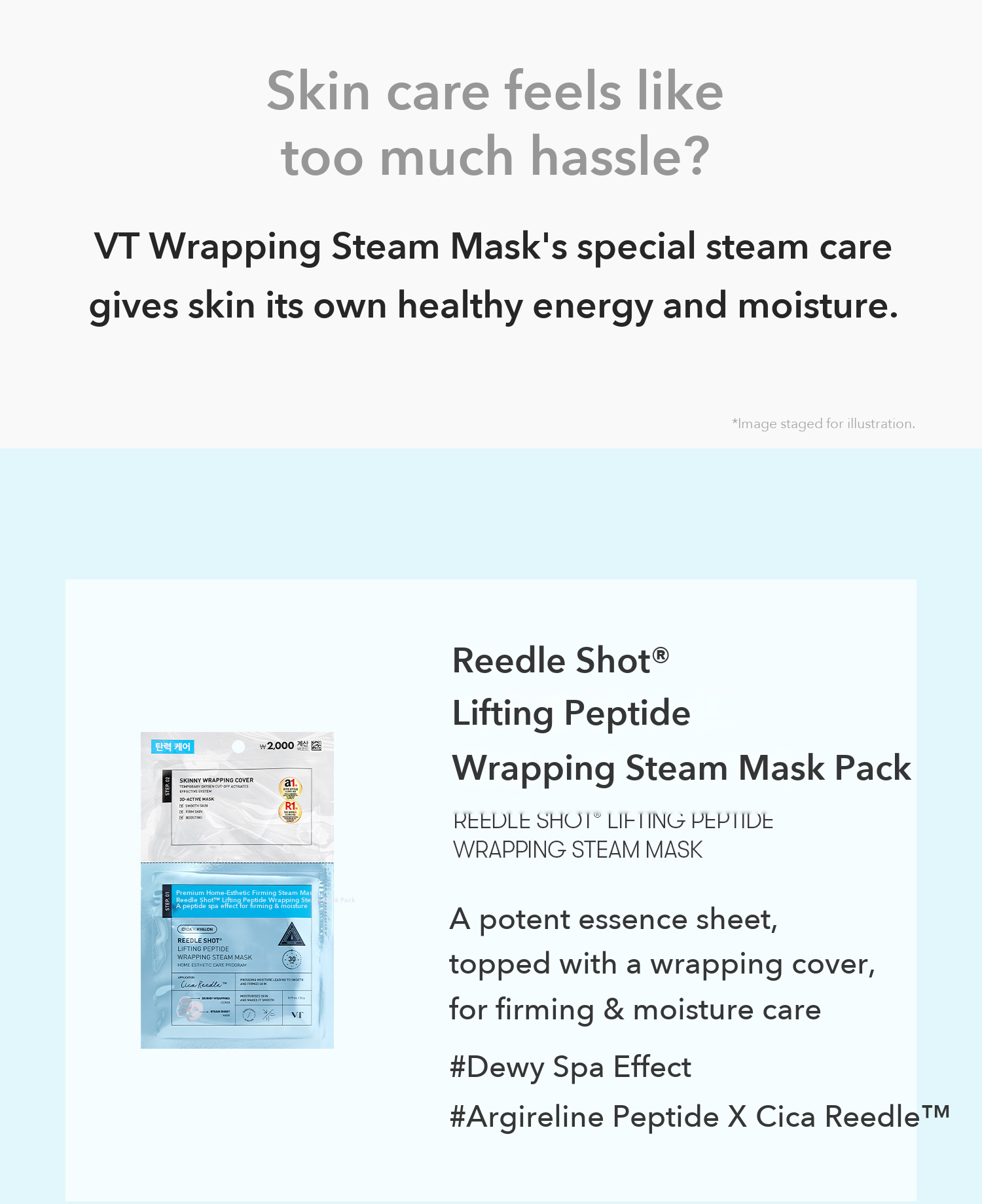 VT Reedle Shot Lifting Peptide Wrapping Steam Mask 22g detail 05