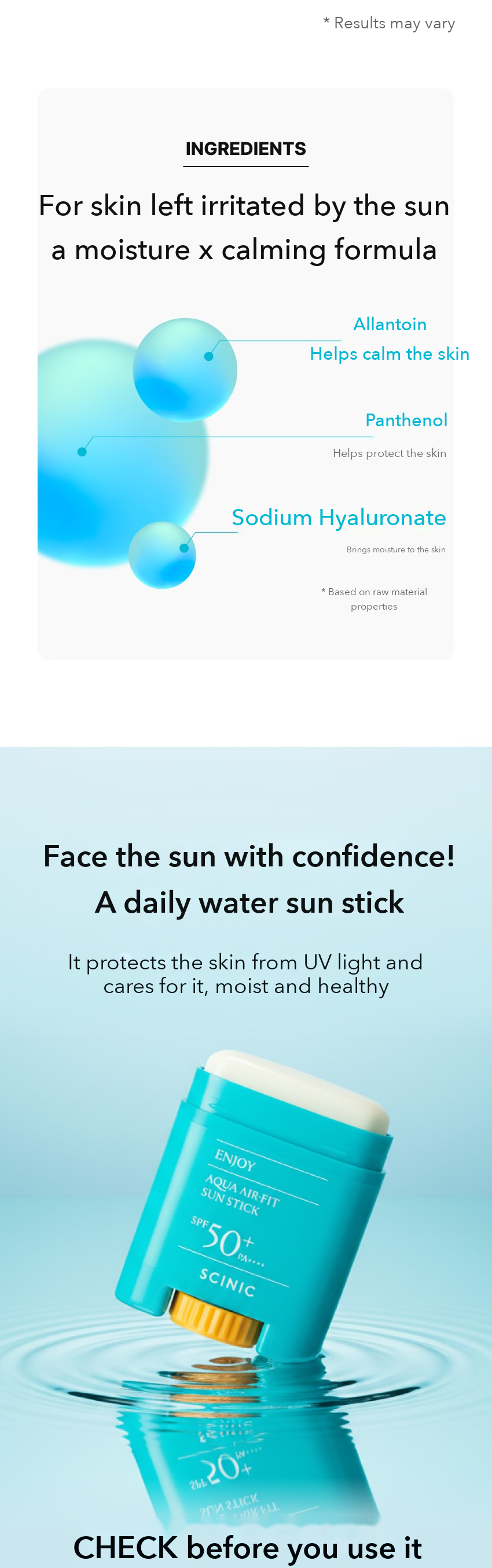 SCINIC Enjoy Aqua Air Fit Sun Stick 15g detail 04