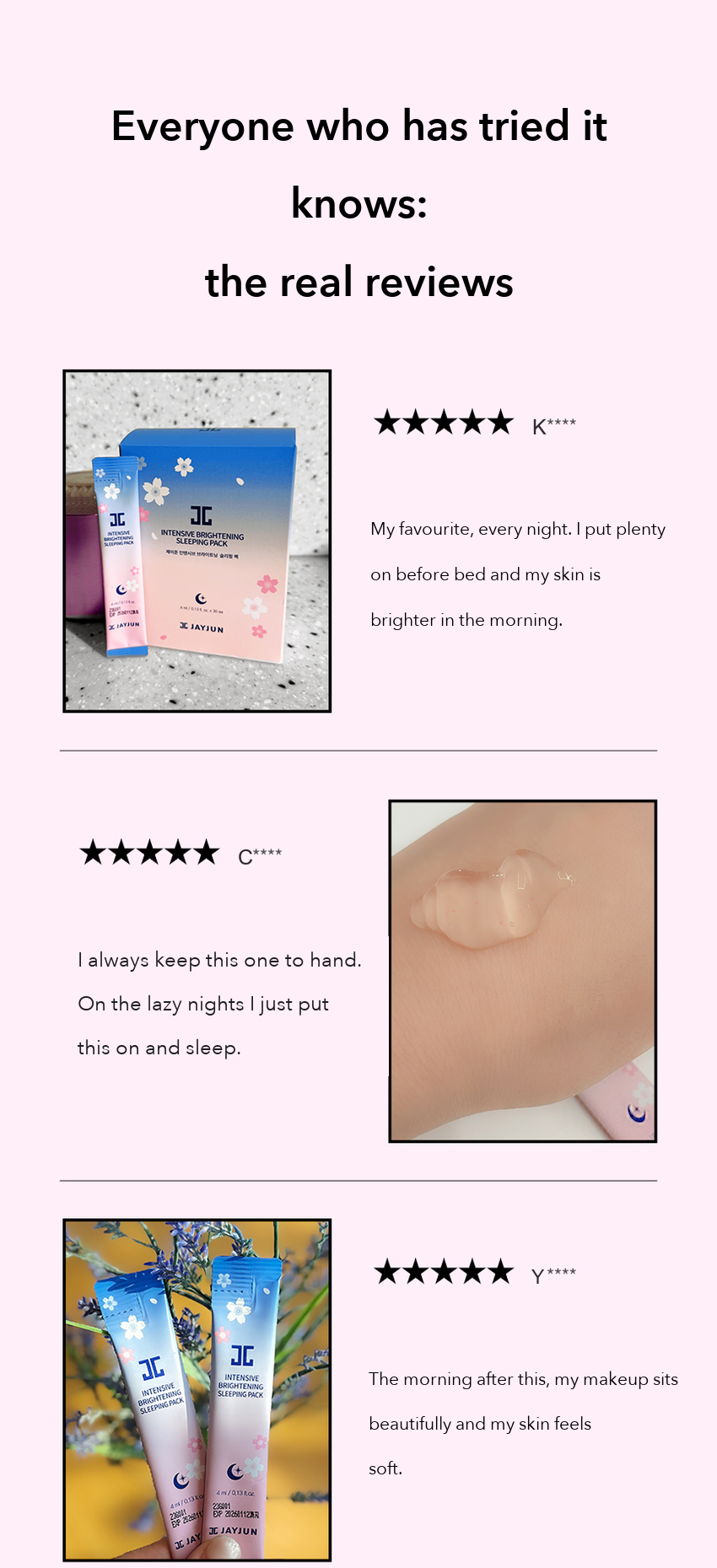 JAYJUN Intensive Brightening Sleeping Pack detail 2