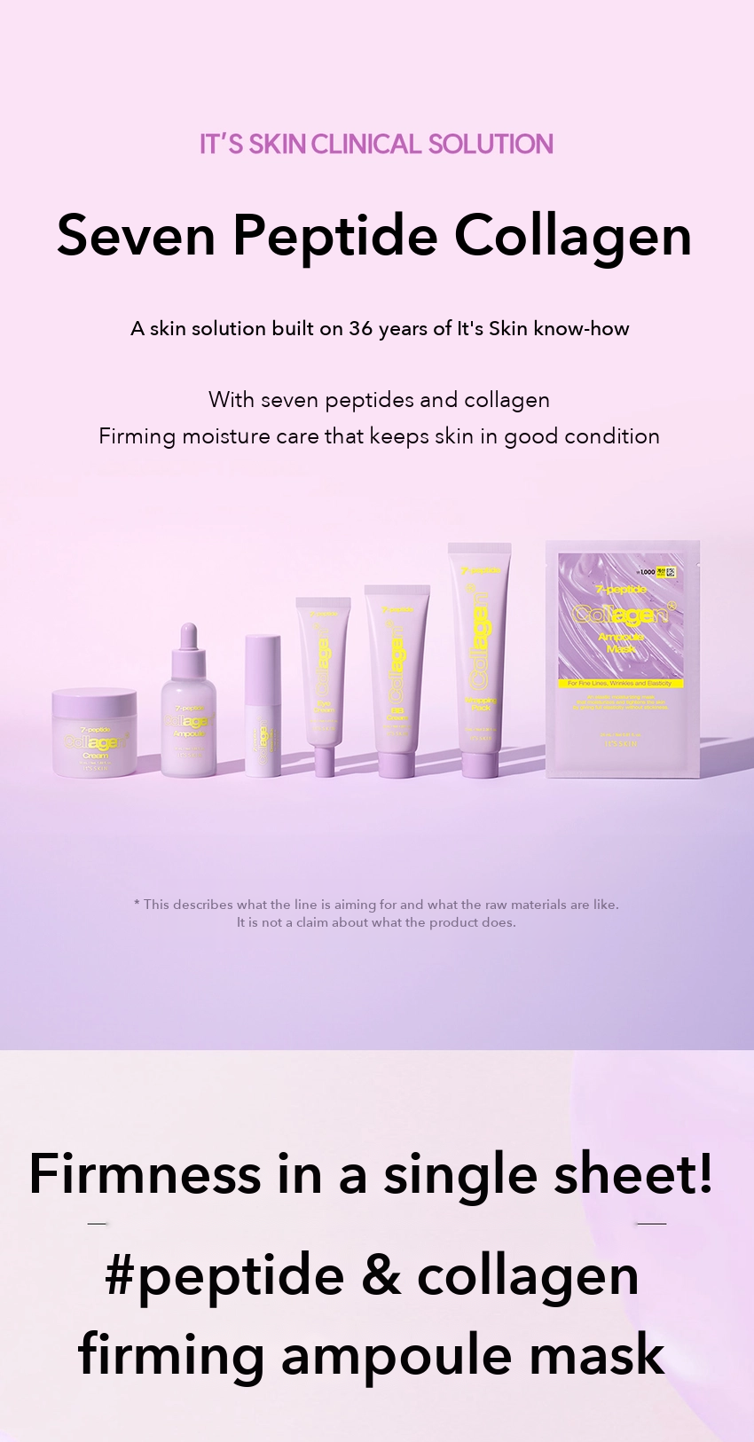 It's Skin Seven Peptide Collagen Ampoule Mask detail 01