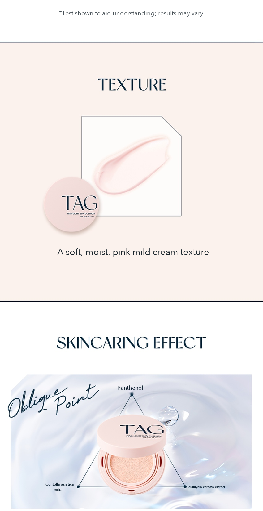 TAG Pink Light Sun Cushion detail 4