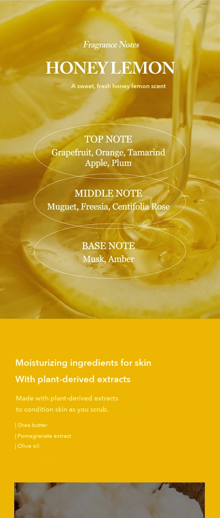 PLU365 Facial Scrub Honey Lemon detail 3