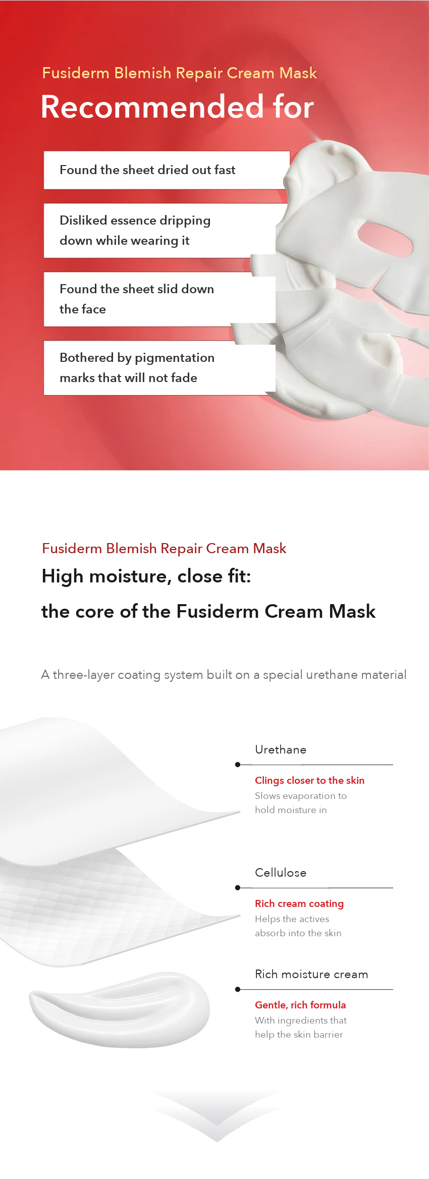 Fusiderm Blemish Repair Cream Mask detail 4