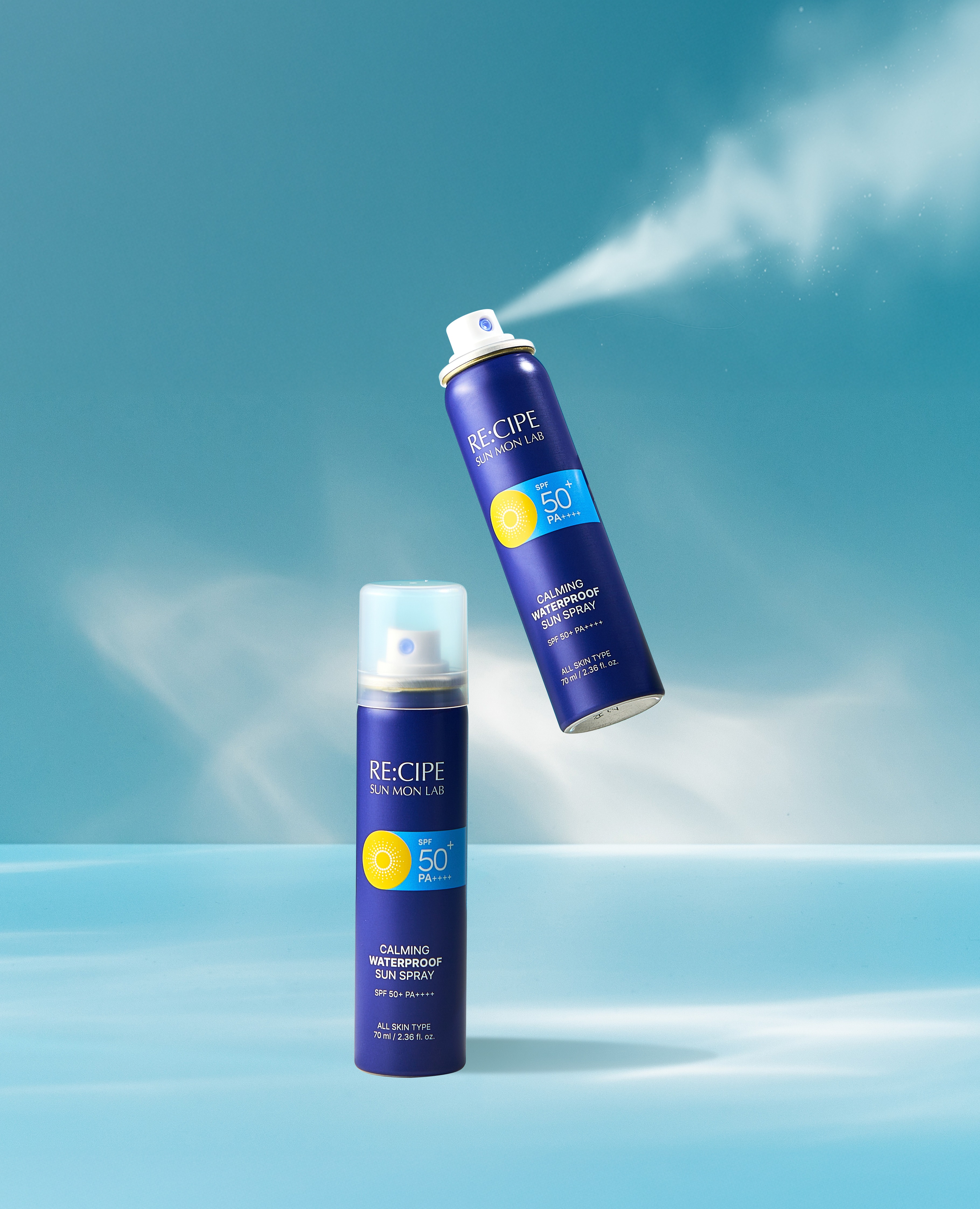 RE:CIPE SUN MON LAB Calming Waterproof Sun Spray 70ml