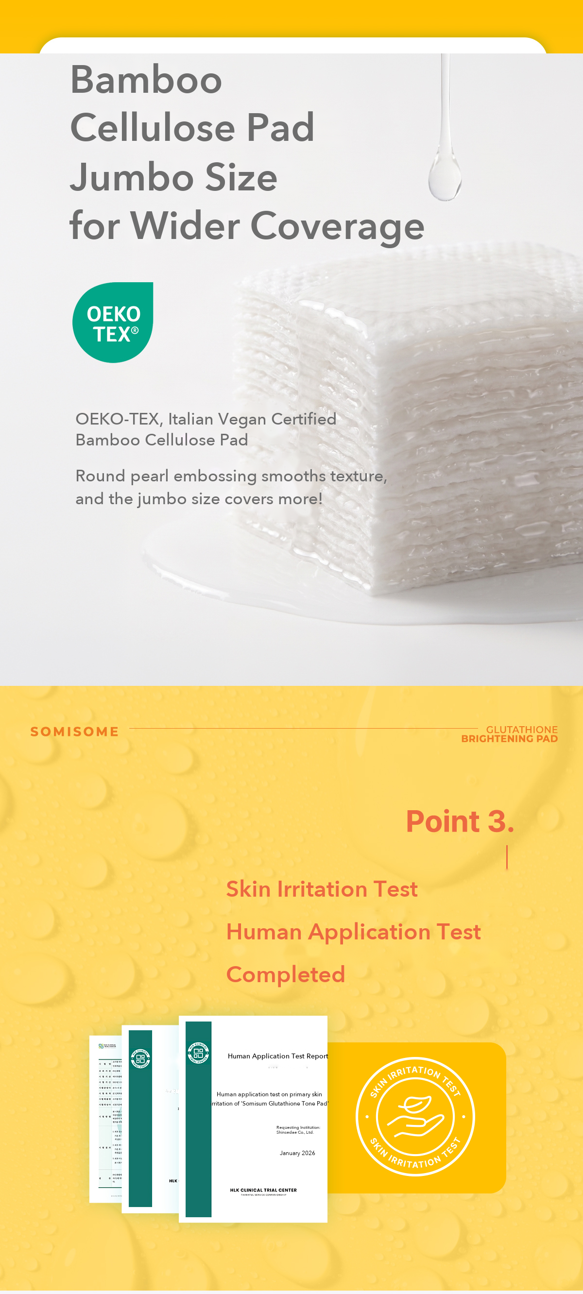 Somisome Glutathione Brightening Square Pad detail 4