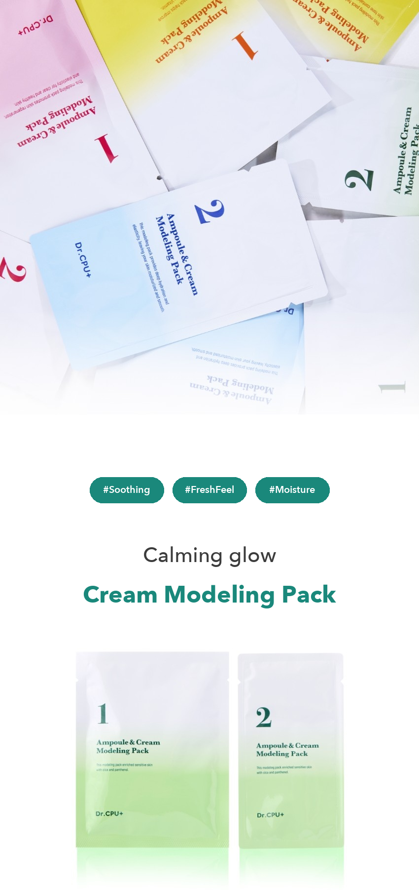 Dr.CPU+ Calming Glow Cream Modeling Mask detail 1