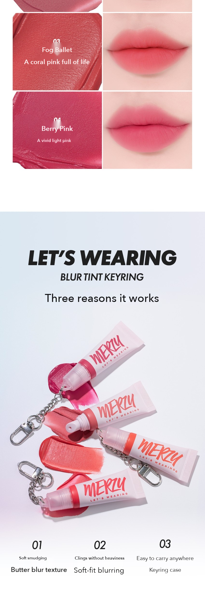 MERZY Let's Wearing Blur Tint Keyring detail 05