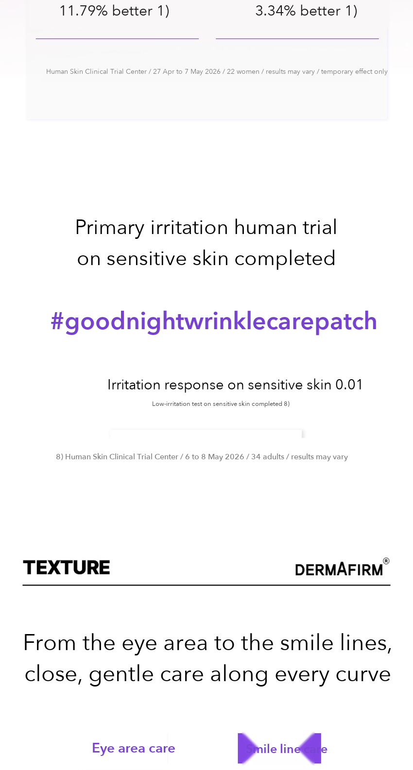 DERMAFIRM Hyaluronic Exosome Plumping Wrinkle Patch Eye detail 09