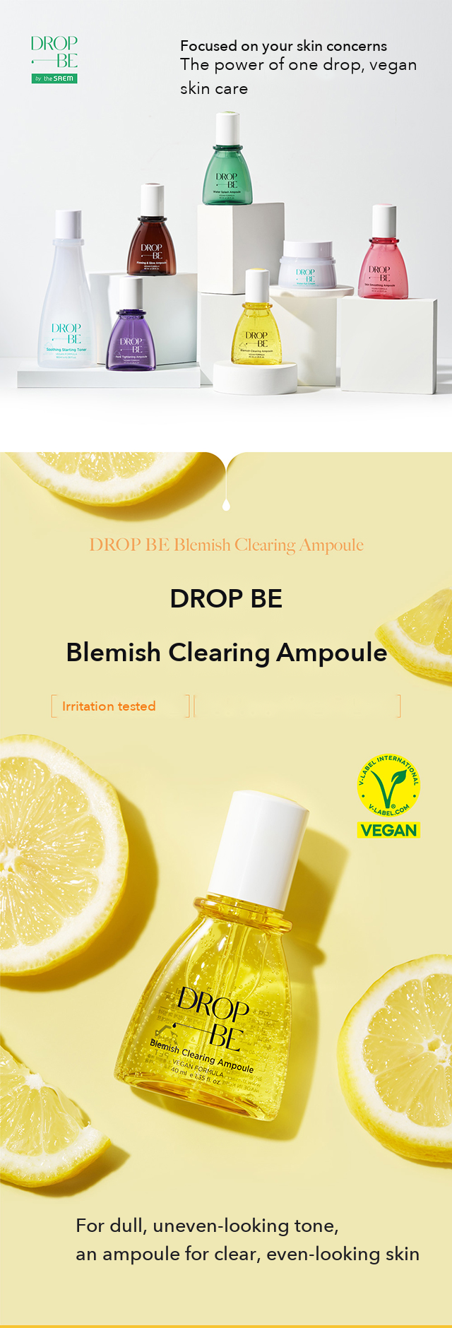 DROP BE Blemish Clearing Ampoule detail 1