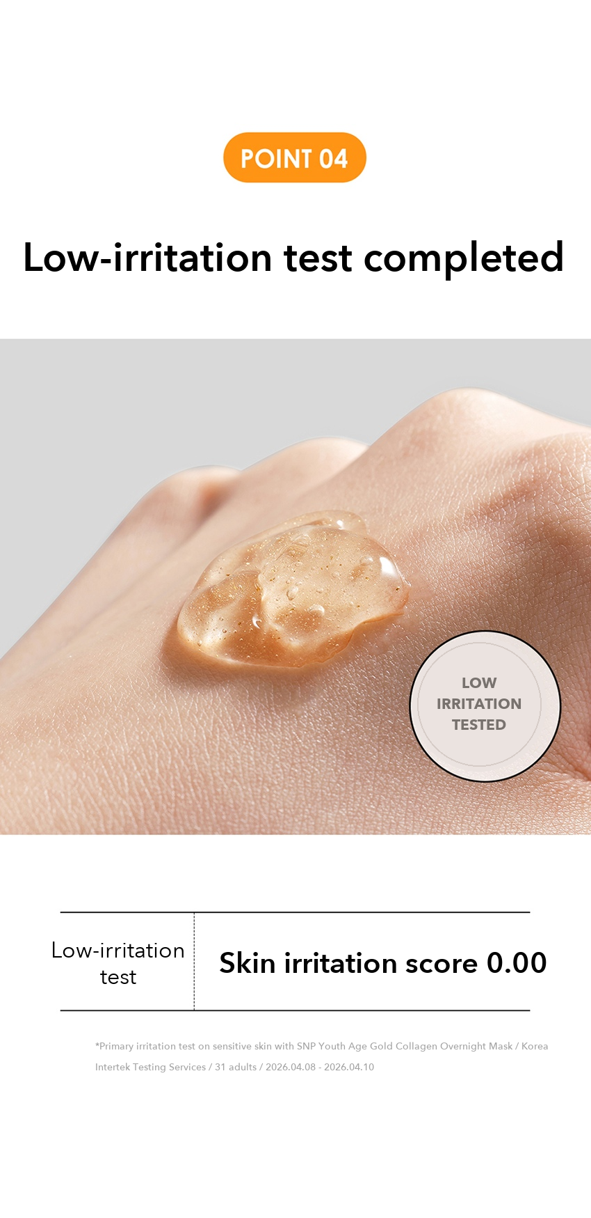 SNP Youth Age Gold Collagen Overnight Mask detail 9