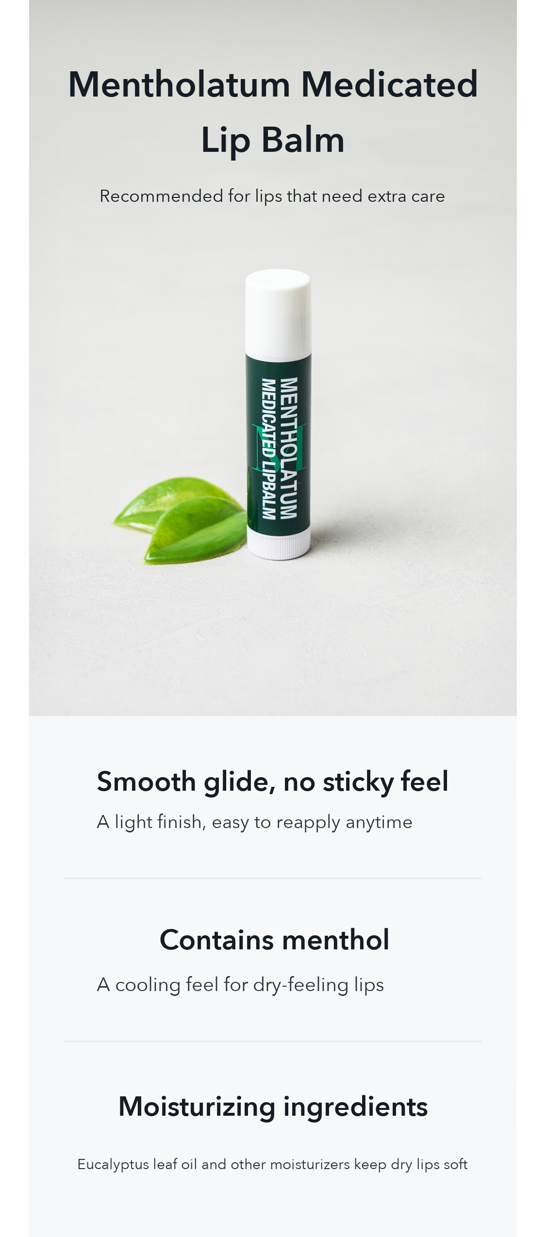 Mentholatum Medicated Lip Balm detail 1