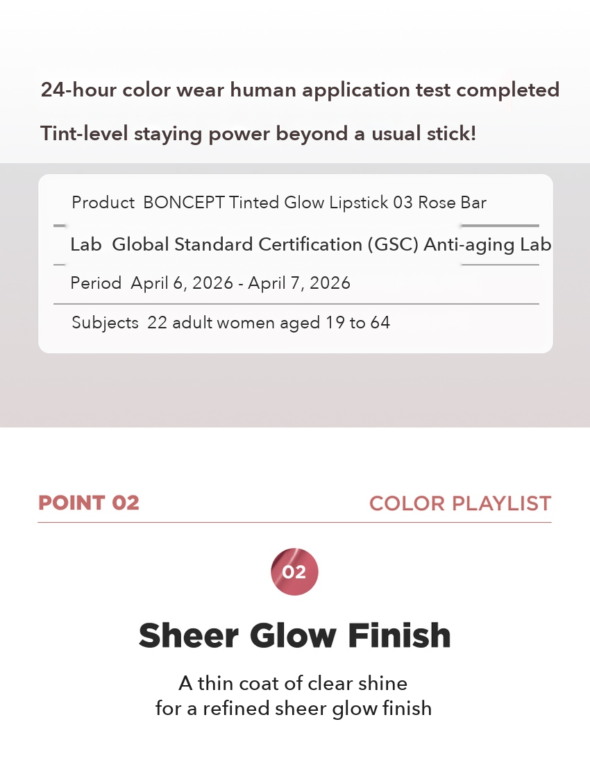 BONCEPT Tinted Glow Lipstick detail 09